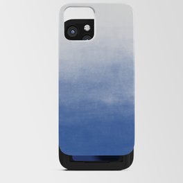 Ombre Paint Color Wash (sky blue/white) iPhone Card Case