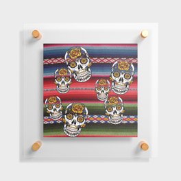 Sugar Skull Dia de Los Muertos Floating Acrylic Print