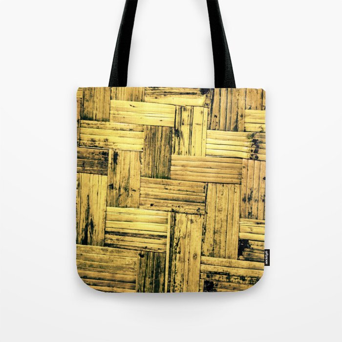 Golden Woven  Tote Bag