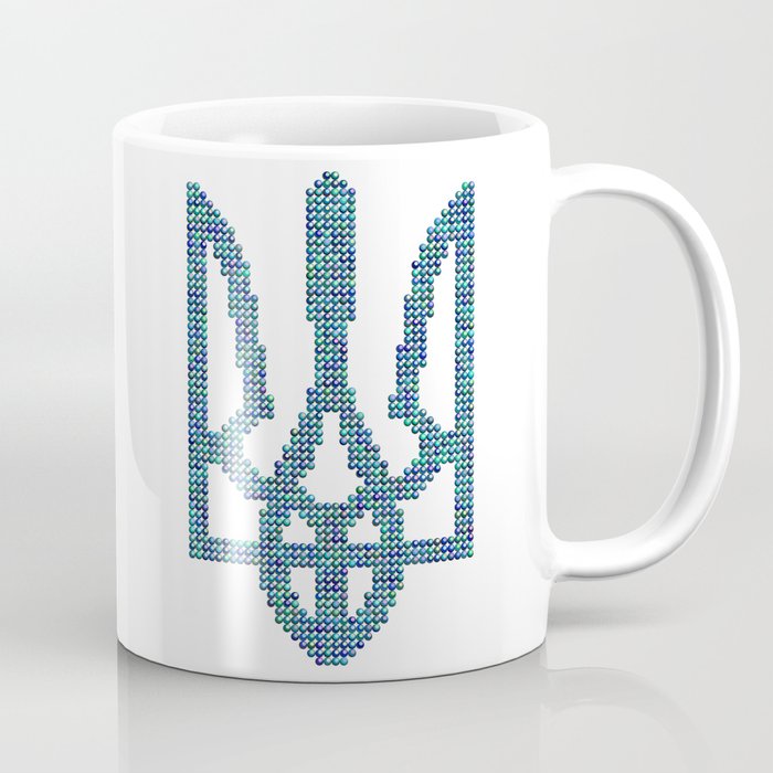 Coat of arms of Ukraine with circle. Creative decorative design Coffee Mug