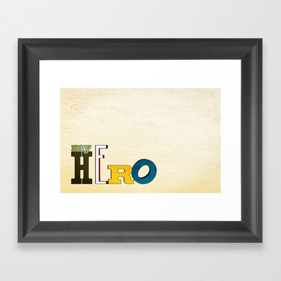 myHERO Framed Art Print