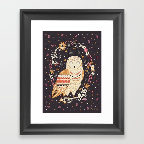 Snowy Owl Framed Art Print