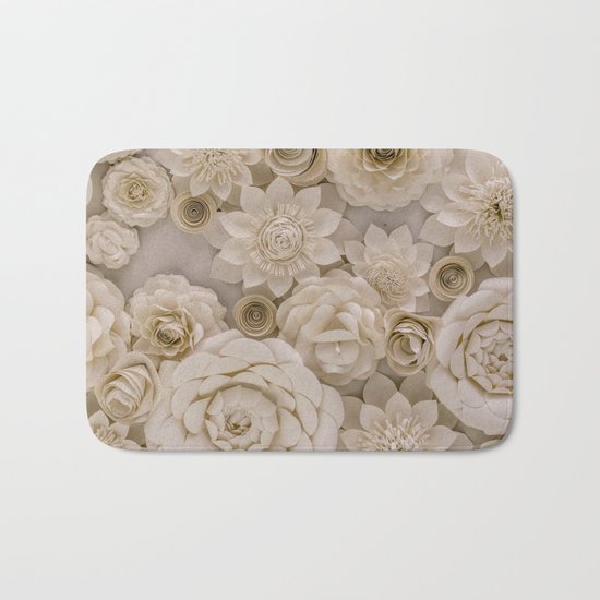 Paper Bouquet Bath Mat