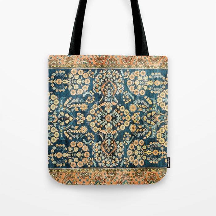 Sarouk  Antique West Persian Rug Print Tote Bag