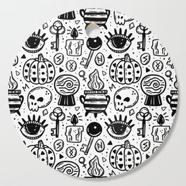Halloween Scary Pattern Cutting Board