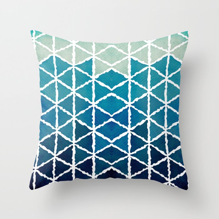 blue Throw Pillow by vessdsign | Society6