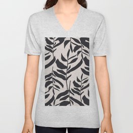 Herbal Peace - abstract eclectic floral pattern V Neck T Shirt