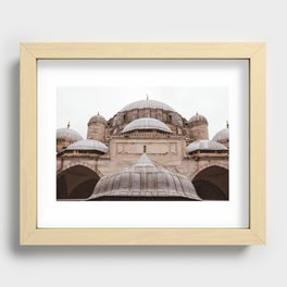 Mosque Domes | Mosques of Istanbul | Travel Photography Recessed Framed Print