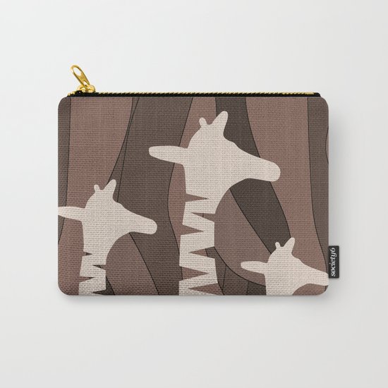 Abstract Giraffe Family Carry-All Pouch