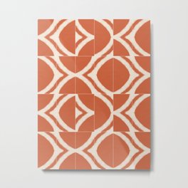 Rustic Uluru Messy Tiles Metal Print | Messypattern, Walltiles, Tiles, Rustictiles, Ruvidtexture, Orange, Geometry, Pattern, Orangeclay, Simply 