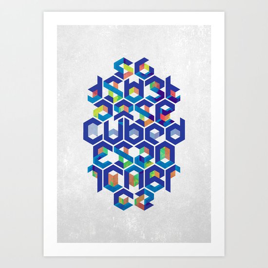 Cubed Balance Art Print