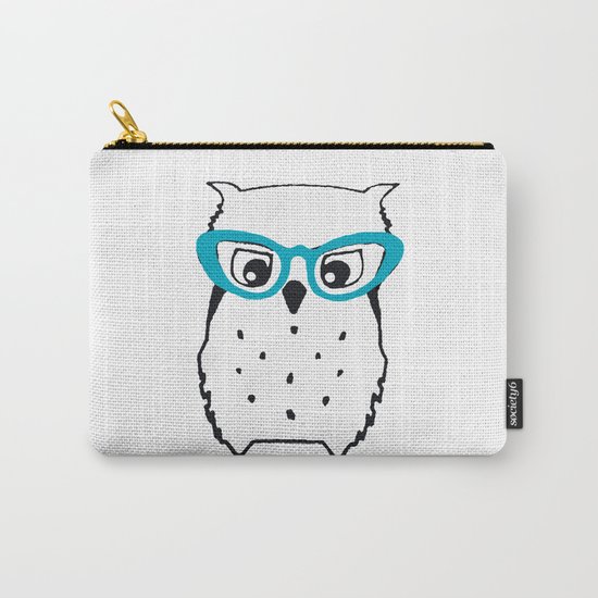 Cute Owl Glasses Carry-All Pouch