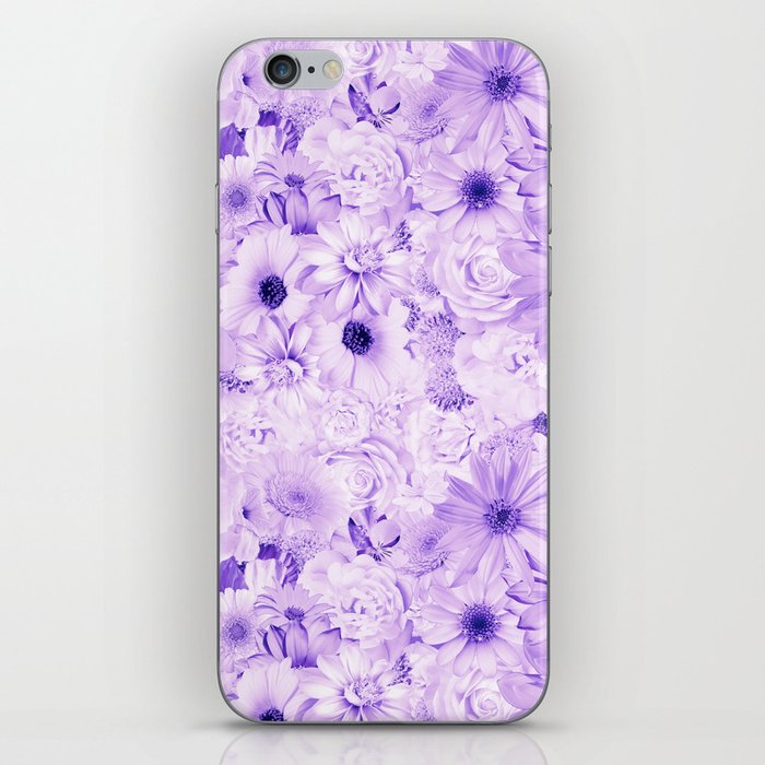 amethyst floral bouquet aesthetic array iPhone Skin
