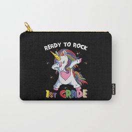Ready To Rock 1st Grade Dabbing Unicorn Carry-All Pouch