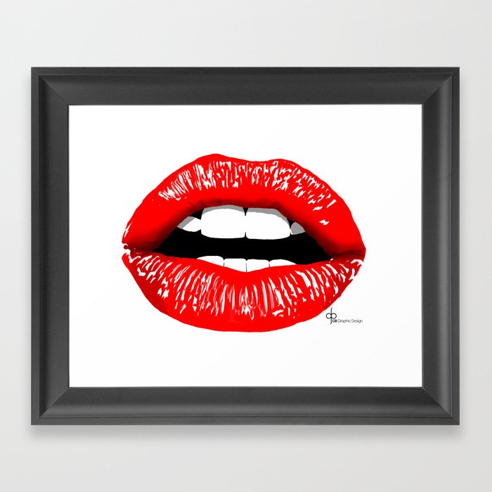 Sexy Lips Framed Art Print