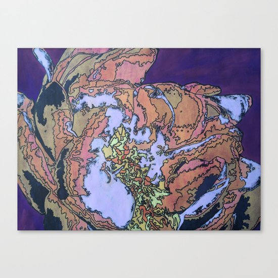 Batik Flower Canvas Print