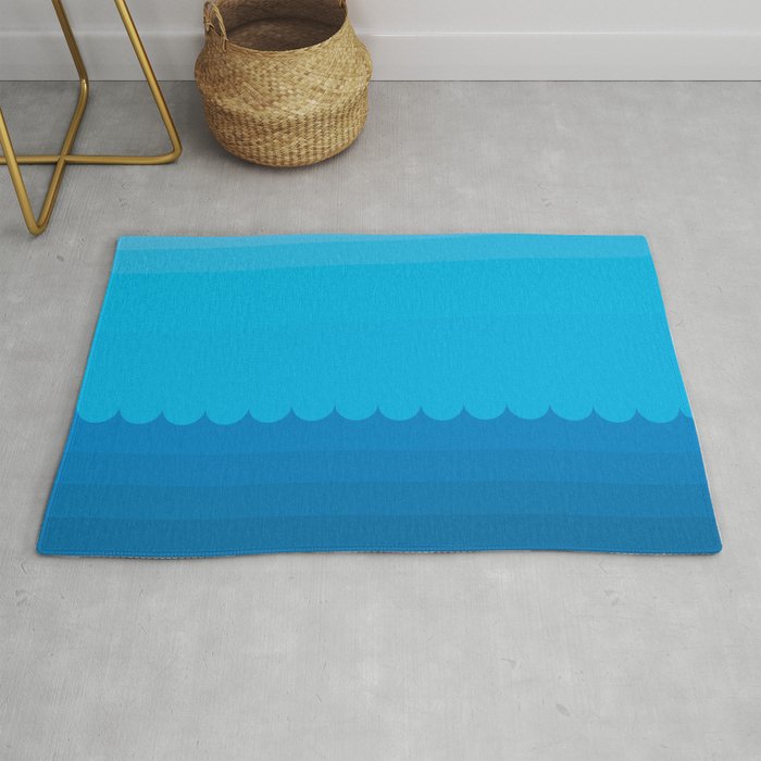 Elements - WATER - plain and simple Rug