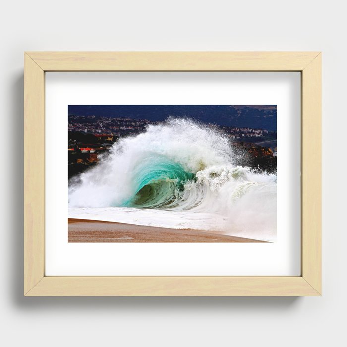 Wedge Flare - The Wedge Newport Beach CA Recessed Framed Print