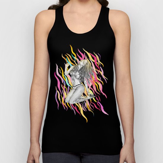 Ibiza Summer Flame Unisex Tank Top