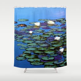 Water Lily Tranquility Shower Curtain