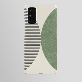 Semicircle Stripes - Green Android Case