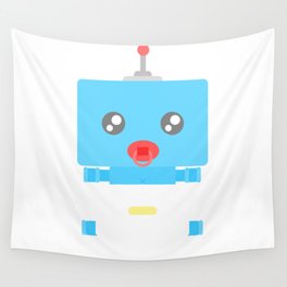 Control Me BooBeep the Blue Baby Robot ! Wall Tapestry