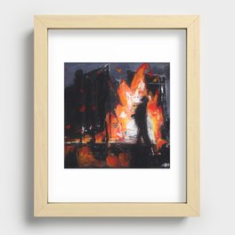 And We Walk Recessed Framed Print