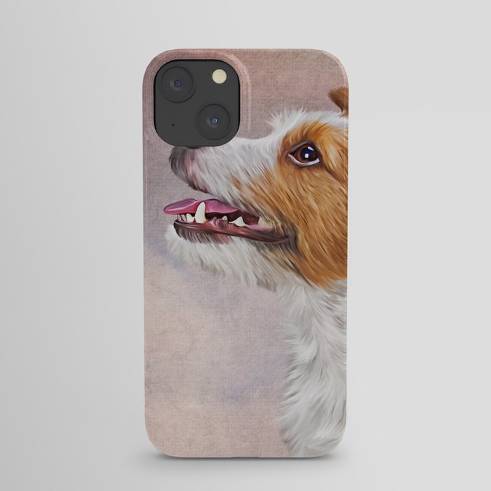 Jack Russell Terrier. Drawing, illustration funny dog iPhone Case