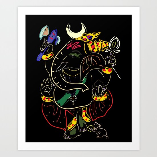 Ganesha Art Print