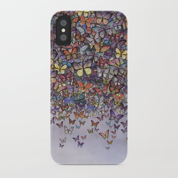 butterfly cascade iphone case