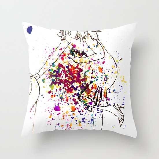high fashion Throw Pillow