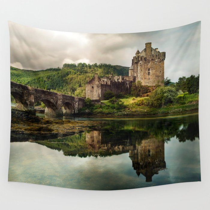 Landscape with an old castle Wall Tapestry