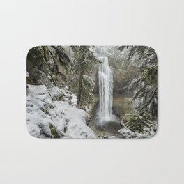 Salt Creek Falls, Another View Bath Mat | Creeklandscape, Saltcreekfalls, Trail, Willamette, Art, Winter, Outdoors, Oregon, Waterfall, Hike 