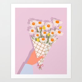 Flower Bouquet Colorful Print Art Print