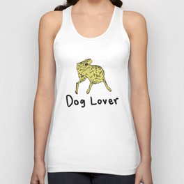 Dog Lover (Golden Retriever) with words Tank Top