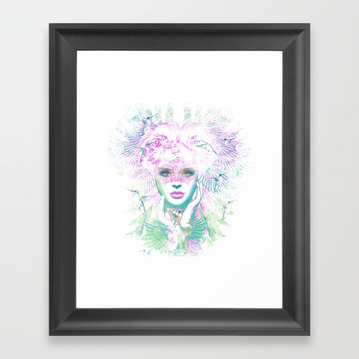 queen of paradise Framed Art Print