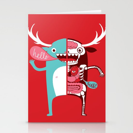 All monsters are the same! Stationery Cards