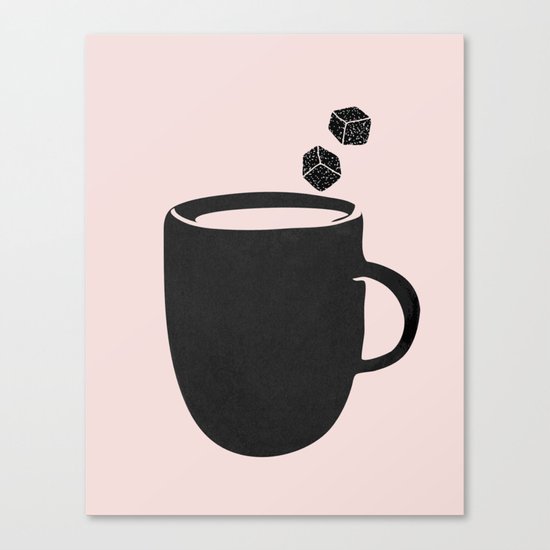 But first coffee Canvas Print