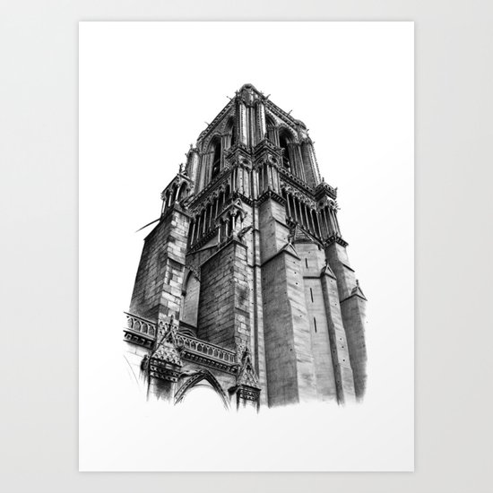 Notredame Paris Art Print
