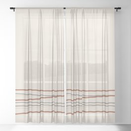 Horizontal Stripes Sheer Curtains For Any Room Or Decor Style Society6 Horizontal Stripes Sheer Curtains For