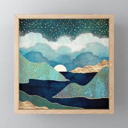 Ocean Clouds Framed Mini Art Print