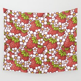 Strawberry Summer Wall Tapestry
