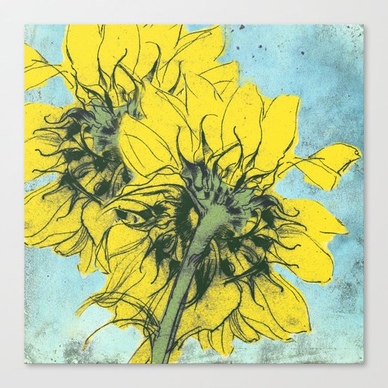 The sunflowers moment Canvas Print