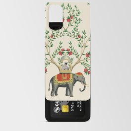 Chinoiserie Indian Elephant & Monkey Exotic Floral Android Card Case