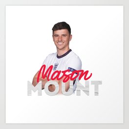 Mason Mount Football Team England Art Print