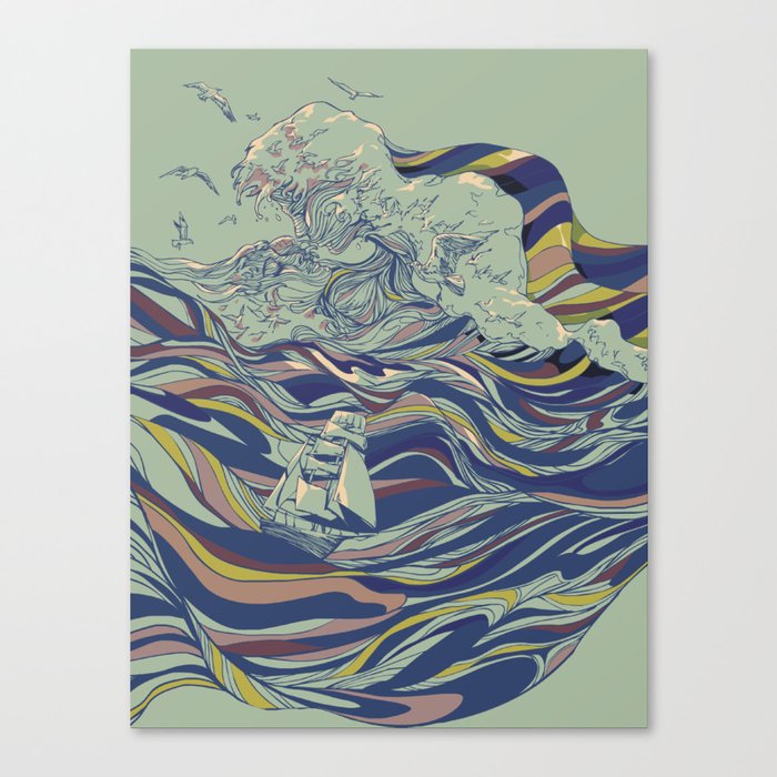 OCEAN AND LOVE Canvas Print