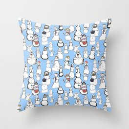 People Made of Snow  Throw Pillow