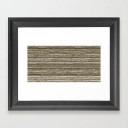 Light grey horizontal wood board Framed Art Print