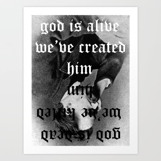 god remains dead Art Print