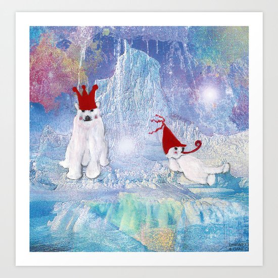 The Ice Party Art Print